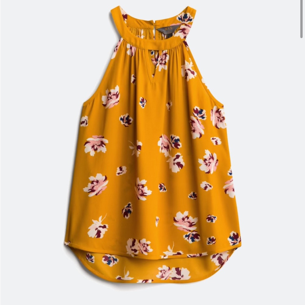 Keyhole Halter Blouse